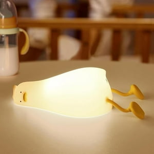 Veatool - Luz Nocturna Led Recargable Usb En Forma De Pato Acostado - Luz Ajustable, Regalo Ideal Para Niños Y Niñas