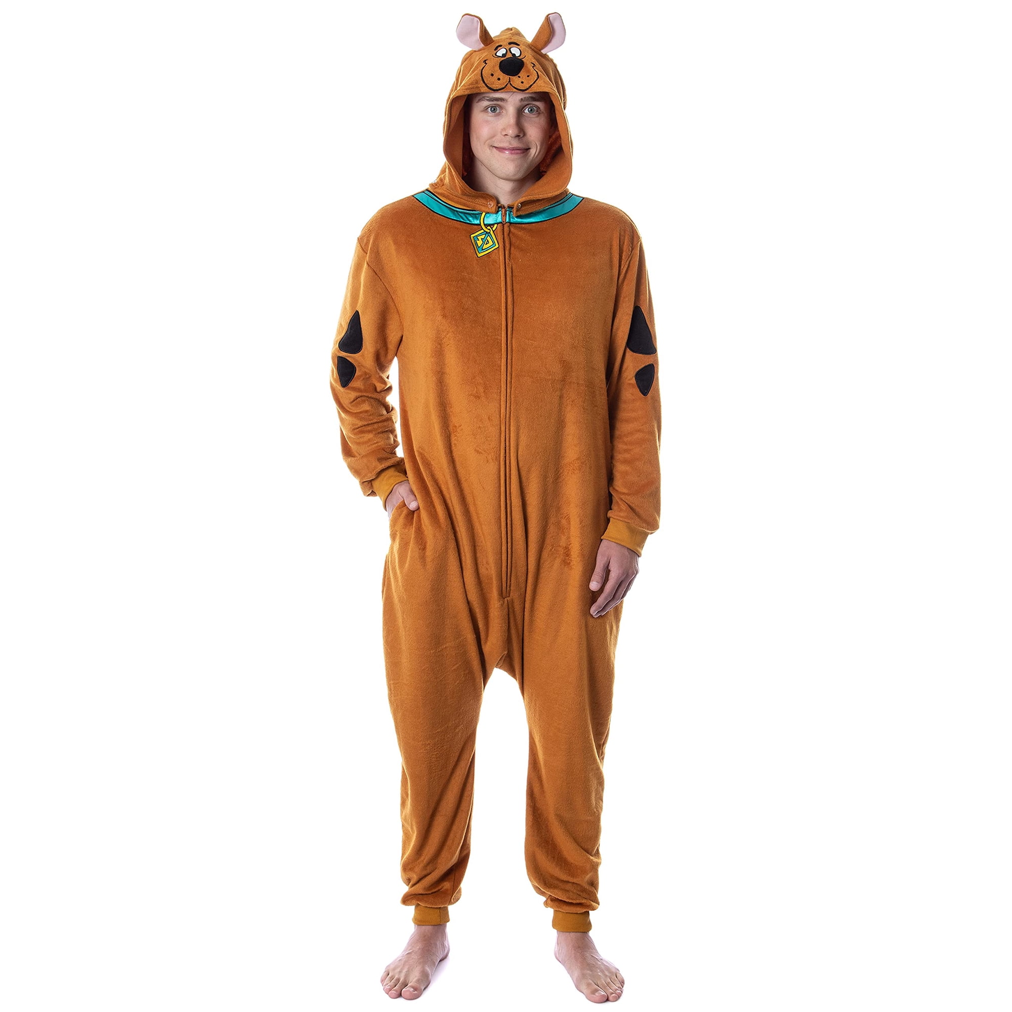 Pajama Union Suit Intimo Disfraz De Scooby-doo Para Hombre, Color Marrón