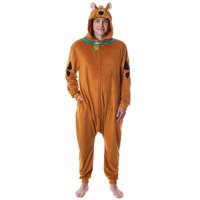 Pajama Union Suit Intimo Disfraz De Scooby-Doo Para Hombre, Color Marrón
