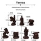 thumbnail image 2 of 3D Traditional Chinese Xiangqi Board Game With Leather Checkboard& Resin Retro Terracotta Warriors Chess Pieces For Parent-child Interactive Game/gift, 2 of 2