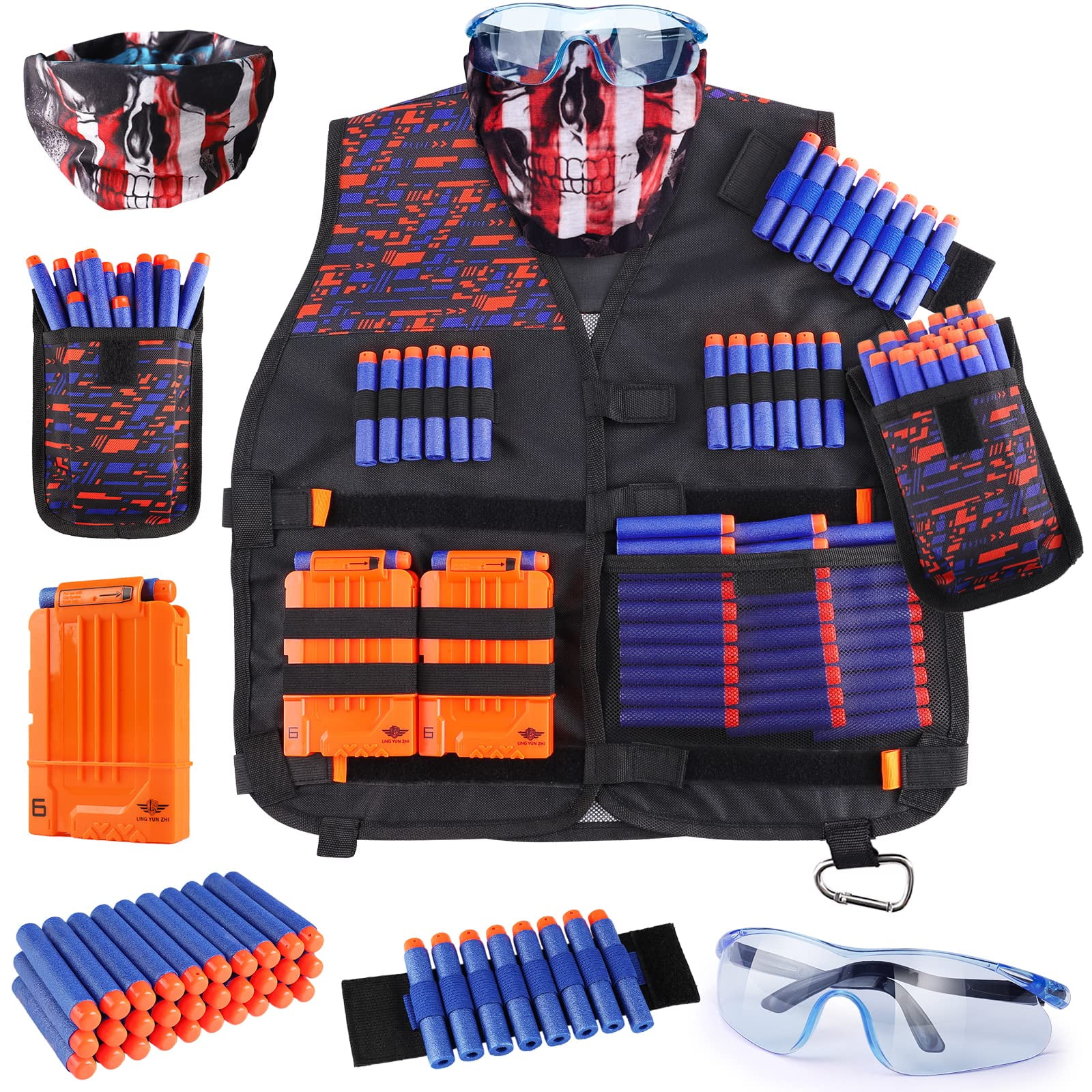 Kit De Chaleco Táctico Uwantme Kids Para Nerf Guns N-strike Elite