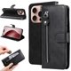 thumbnail image 5 of Funda tipo cartera para iPhone 16 Pro con bolsillo con cremallera y ranuras para tarjetas – Función de soporte Negro, 5 of 6