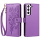 thumbnail image 2 of Funda Billetera Floral en Relieve samsung galaxy S22 PLUS con Tarjetero y Cremallera Morado, 2 of 6