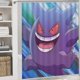 thumbnail image 5 of Gengar-theme 4-Piece Shower Curtain Set with Rugs, Waterproof Bathroom Decor Set Includes Bath Mat, U-Shaped Rug, Toilet Lid Cover and Curtain with Hooks, 5 of 6