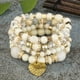 thumbnail image 5 of Heart Charm Beads Layered Bracelet Set Pompomia Bracelet Charm Vintage Jewelry Valentine's Day Gift, 5 of 5