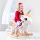 thumbnail image 2 of Rocking Horse FUNLIO Unicorn Rainbow Fairy para niños pequeños de 6 a 3 años, 2 of 6