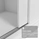 thumbnail image 5 of Clóset Madesa Reno 3 Puertas Corredizas Blanco, 5 of 8