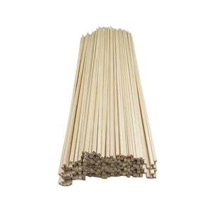 Magideal - Palos Cuadrados Sin Terminar, Tiras De Pasador, Artesanías En Madera, Varilla Cuadrada De Madera Multiusos Para Modelo De Avión, Puntos De Referencia 150Mmx4Mmx4Mm