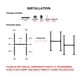 thumbnail image 4 of Pata de mesa Mdjwjj 71 cm H × 36 cm W negro - pack de 2, 4 of 7