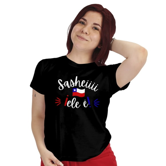 Polera Talla L diseño frases chilenas D9 - Mujer
