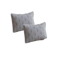 Genérico - Pack De 2 Fundas De Cojin Serie Abanico 30X50 Cm Gris