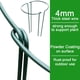 thumbnail image 3 of Estacas de soporte para plantas HiGift 25 x 40 cm, metal, 8 unidades, verde, 3 of 7