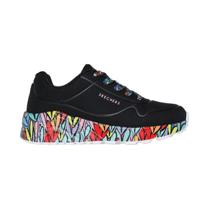 Zapatillas Urbanas Skechers Uno Lite Subtle Love Infantil | 314088L-Bkmt - Talla 38