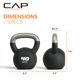 thumbnail image 4 of Kettlebell CAP Barbell de Hierro Fundido con Recubrimiento de Neopreno 18.14 kg, 4 of 8