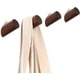 thumbnail image 1 of Perchero de madera natural con gancho de pared, perchero de madera, perfecto para entrada, dormitorio, pasillo y sala de estar (corto, madera negra), 1 of 5