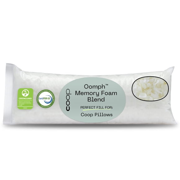 Almohada Refill Coop Home Goods Extra Oomph, espuma viscoelástica, 225 g
