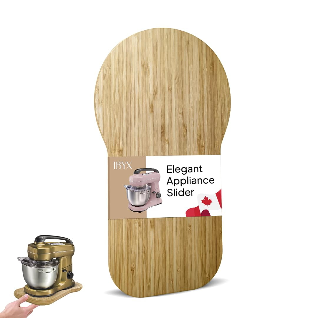 Bandeja Deslizante Ibyx De Bambú Natural Para Mezcladoras De 4 Qt