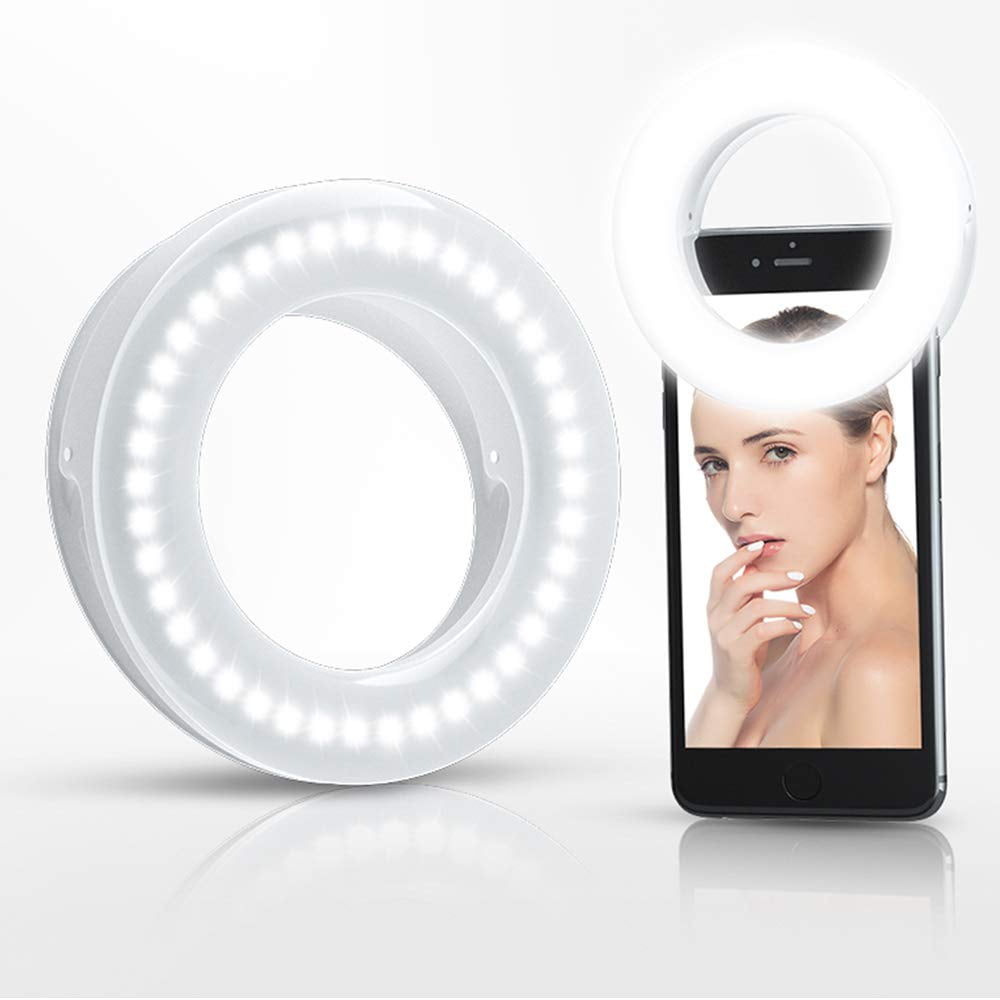 Anillo De Luz Para Selfies Xinbaohong Recargable Con 40 Led Para Teléfono