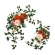 thumbnail image 2 of 2 piezas Boda Arch Flowers Arch Floral Arrance con vegetación de hojas de vegetación Decoración de flores de rosa artificial para la puerta delantera Oro, 2 of 5