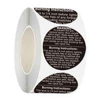 Bothyi - 500 Uds. Seguridad De Velas/Etiquetas Adhesivas De Embalaje De Seguridad De Fusión De Cera/Pegatinas