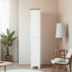 thumbnail image 3 of Vitrina de madera con Alaia 80X35X190 color Blanco cubierta Natural, 3 of 3