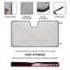 thumbnail image 2 of BLEACH Parasol para Parabrisas Delantero Protector Plegable, Visera Solar para Auto Bloquea Rayos UV Mantiene tu Vehículo Fresco140cm*76cm, 2 of 6
