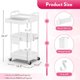 thumbnail image 2 of SUNALLY Makeup Cart Organizer with Drawer, 3 Tier Rolling Makeup, 2 of 3