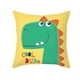 thumbnail image 1 of Funda Cojin 45x45 Dinosaurio Verde Amarillo Lino Poly verde, 1 of 4