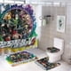 thumbnail image 1 of Juego de Cortina de Baño y Alfombras Desmarcar Danganronpa 4 Piezas, 1 of 6