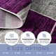 thumbnail image 2 of Alfombra L'Baiet Verena geométrica de polipropileno, color morado y gris, 60 x 180 cm, 2 of 6