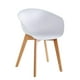 thumbnail image 2 of Pack x4 Sillas de Comedor con Apoyabrazos Tulip Blanca Midtown blanco, 2 of 7