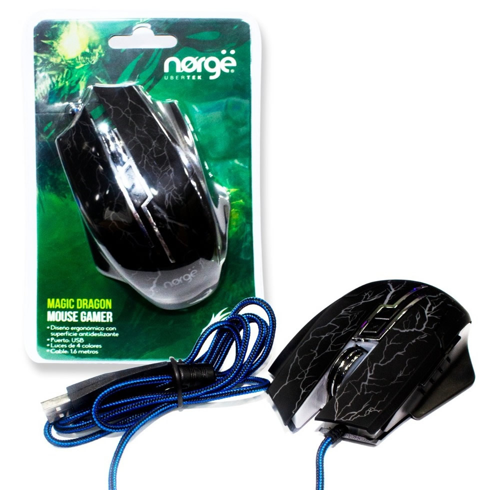 Mouse Gamer Norge 7 Botones Magic Dragon