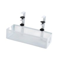 Bothyi - Bandeja De Gestión De Cables Debajo Del Escritorio De Color Blanco Para Mantener El Piso Del Escritorio Ordenado