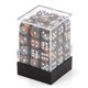 thumbnail image 5 of Juego de dados Chessex D&D Gemini de cobre, acero y blanco, 12 mm, 5 of 5