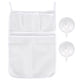 thumbnail image 1 of Bolsa de malla para baño con 4 bolsillos para colgar en la pared, organizador para el baño del hogar., 1 of 8