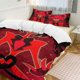 thumbnail image 2 of Hazbin Hotel Helluva Boss Bedding Set Duvet Cover Comfortable and Lightweight Cartoon Bedding 3 Piece Bed Set, 2 of 5