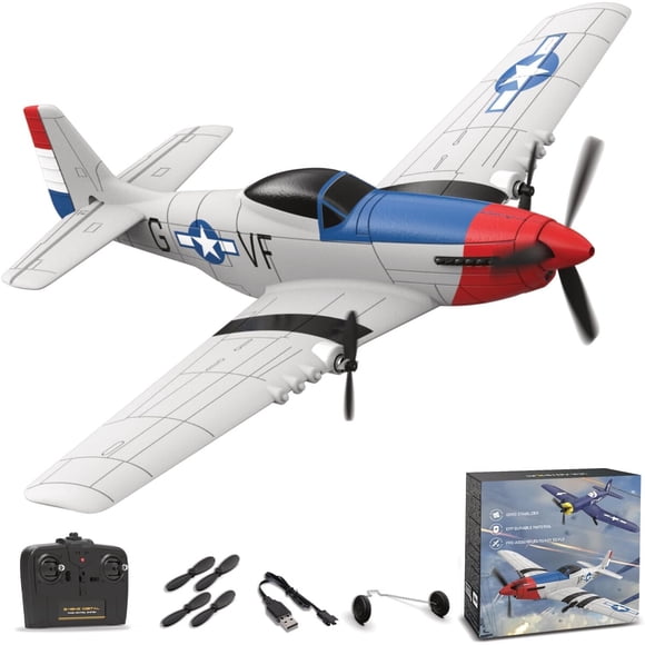 Avian RC ANBURI P51 EPP Motor Dual 2.4GHz 31cm Principiante