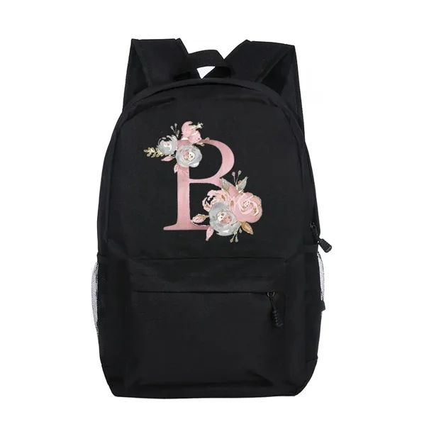 Personalized Girls School Bags Custom Letter with Name Print Backpack Kindergarten Children Schoolbag Teenage Kids Daypack Gifts