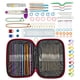 thumbnail image 4 of Conjunto de ganchos de ganchillo con tijeras, suministros para manualidades de hilo, herramientas de costura con mango ergonómico ligero, alfileres de, 4 of 5