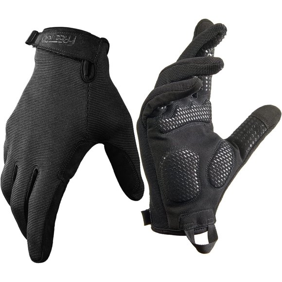 FREETOO Full Finger Workout Gloves for Men, Padded Gym Glove