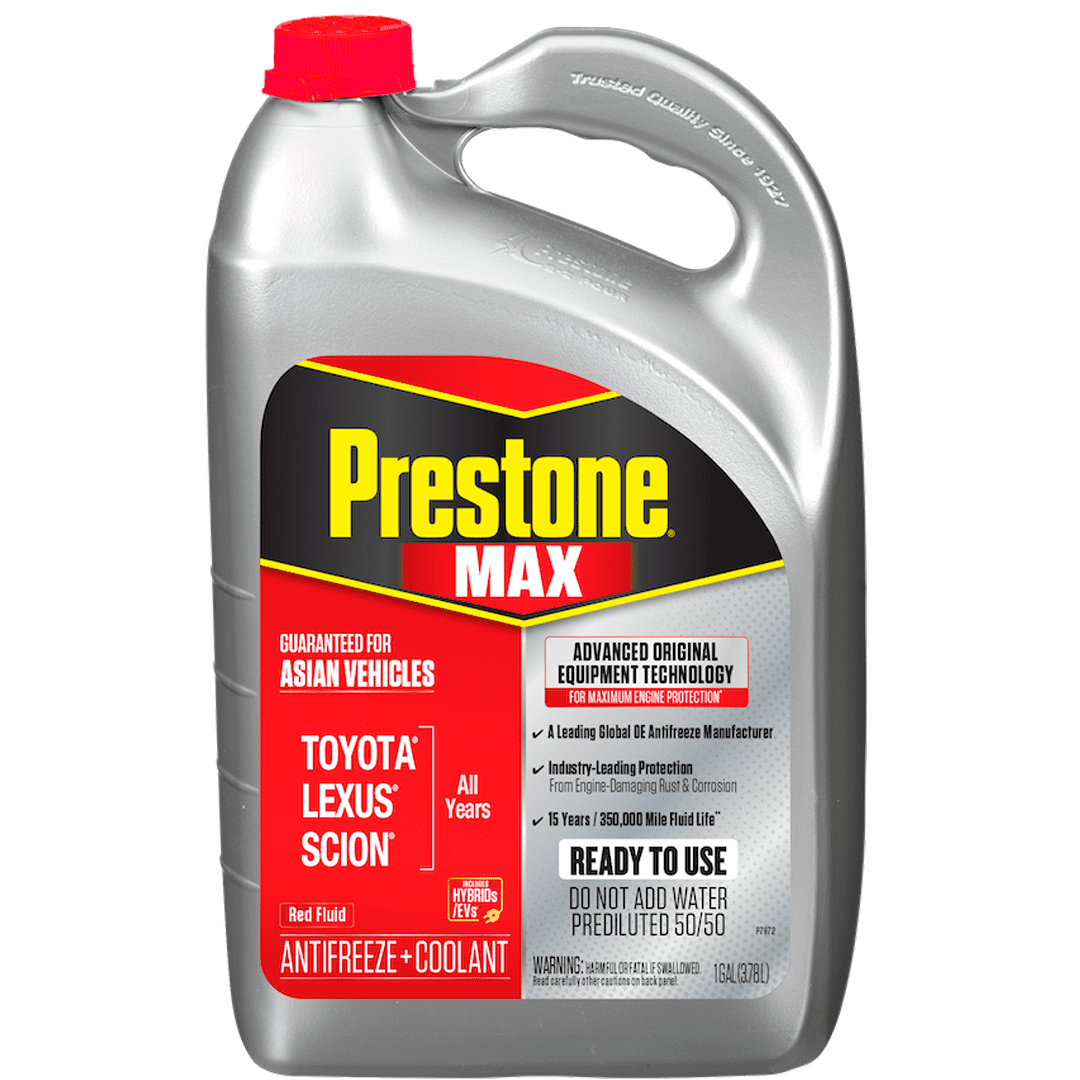 Prestone - Anticongelante Refrigerante Rojo P Asiáticos