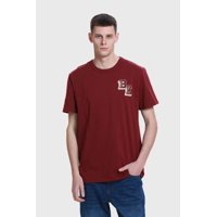 Fashionspark - Polera Hombre Aplicación Burdeo