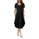 thumbnail image 1 of INSPIRE CHIC Camiseta de Noche Larga con Cuello en V y Manga Corta para Mujer, Vestido de Dormir Suave con Tie Dye y Bolsillos Laterales para Primavera Verano XL Negro, 1 of 6