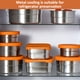 thumbnail image 5 of Recipientes de acero inoxidable para refrigerios infantiles | Recipientes pequeños de fácil apertura y antigoteo con tapas de silicona, 5 of 8