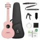 thumbnail image 1 of Ukelele TOM de Fibra de Carbono 58 cm Rosa Kit para Principiantes, 1 of 7