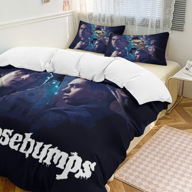 Goosebumps 3-Piece Bedding Set Warm And Comfortable Soft Duvet Cover Bed Set for Boys Girls Kids Adult Bedroom All Season