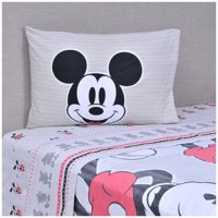Disney - Juego De Sábanas Mf Single Mickey 1.5 Plaza Blanco
