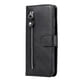 thumbnail image 3 of Funda con Cremallera para Motorola MOTO G9 Play, Carcasa Cartera de Cuero PU con Soporte y Tarjetero, 3 of 5