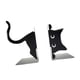 thumbnail image 4 of Sujetalibros De Gato, Escultura De Gato Negro, Soporte De Libros De Metal Para El Escritorio Del Hogar, Sala De Estar A, 4 of 5