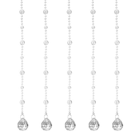 Cadena Guirnalda Acrílico Uxcell Claro 1.5M